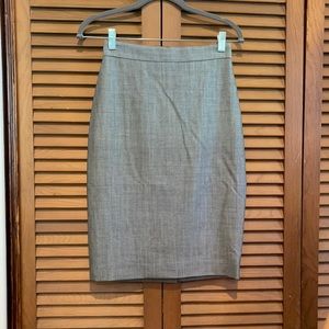 Gray Pencil Skirt